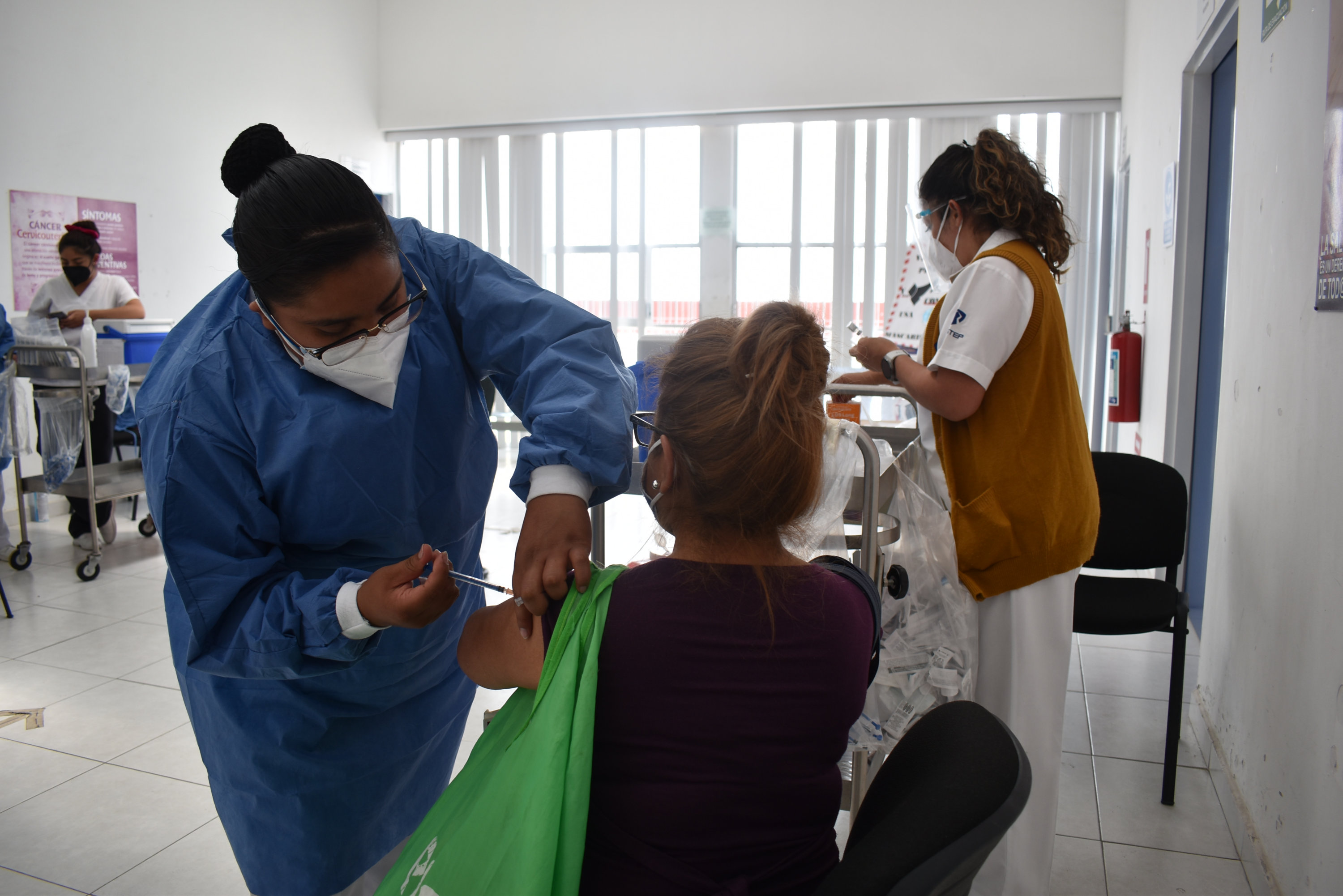 Segunda dosis de la vacuna antiCovid en San Andrés Cholula/Agencia EsImagen 