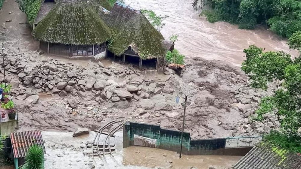 Un herido y un desaparecido dejan inundaciones en Machu Picchu