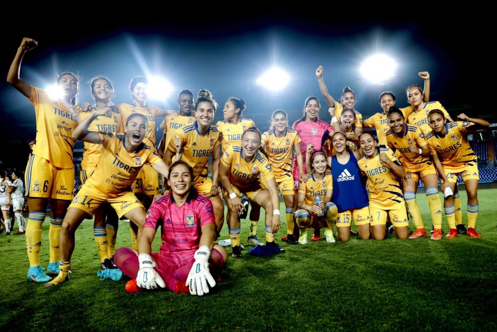 Tigres femenil derrota 9 a 1 en marcador global a las rojinegras del Atlas