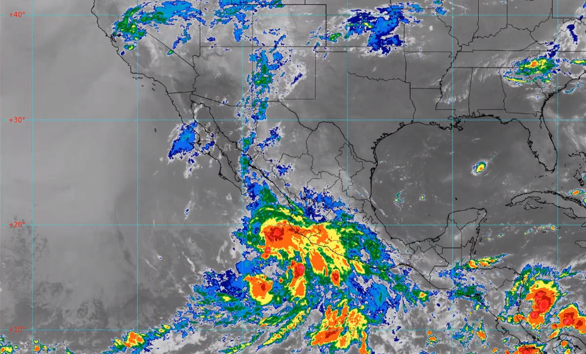 Tormenta tropical Celia se desplaza al noroeste a 20 km/h