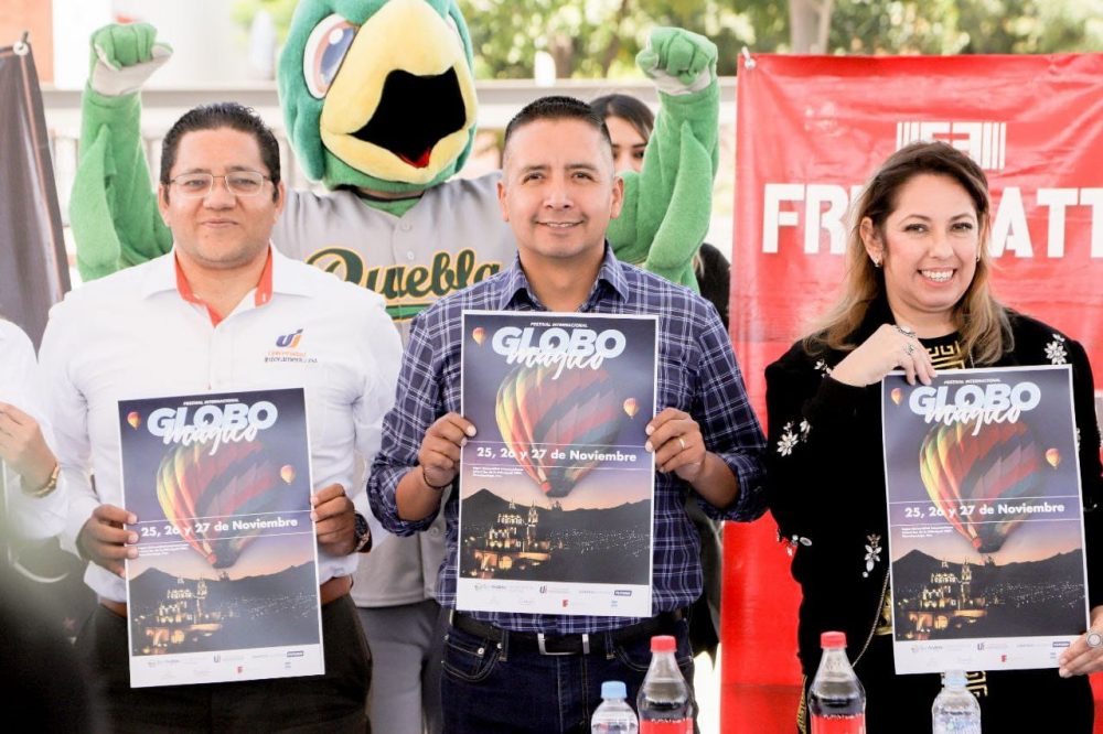 Edmundo Tlatehui anuncia el Festival Internacional Globo Mágico en San Andrés Cholula