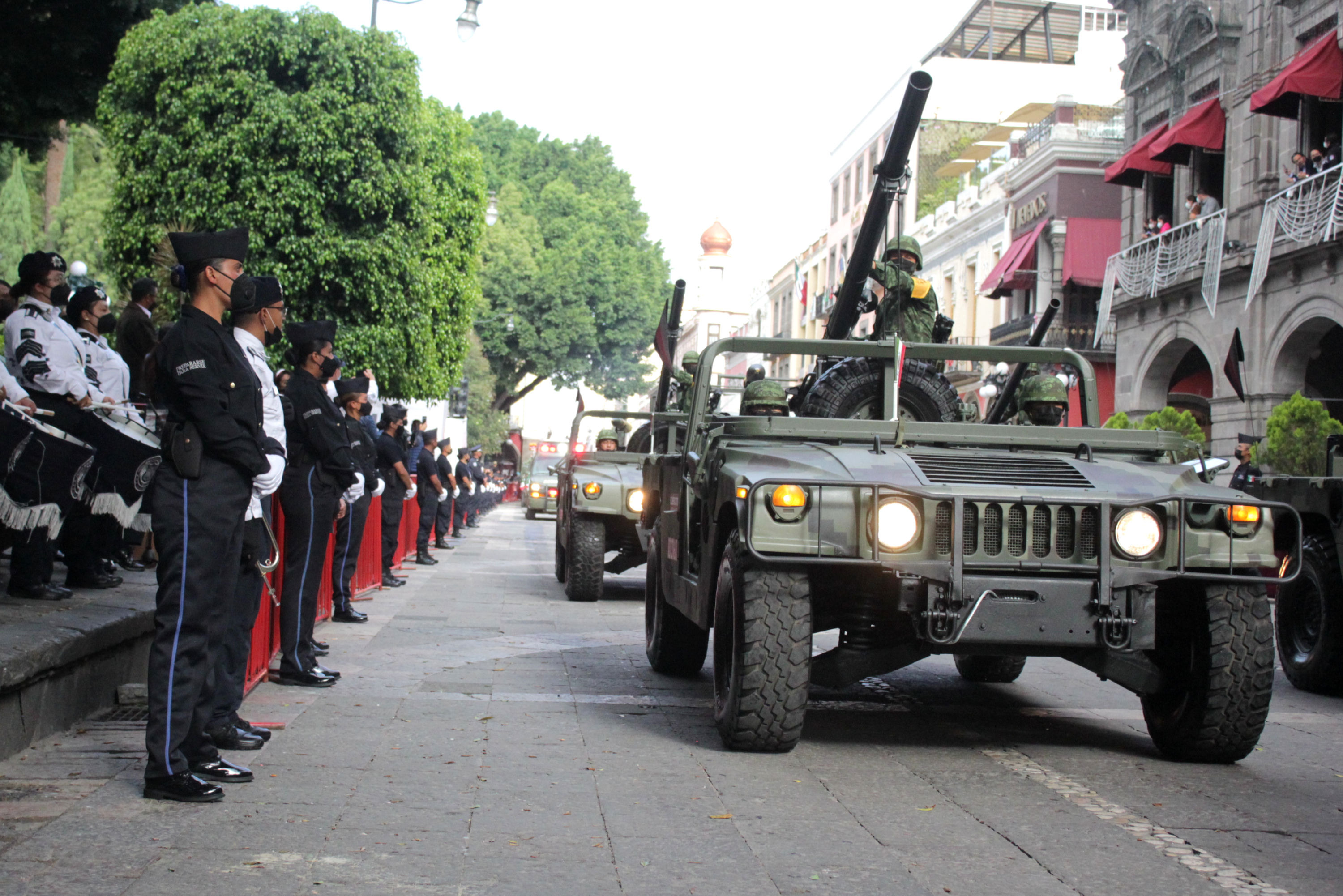 El desfile del 16 de Septiembre en Puebla será militar, sin