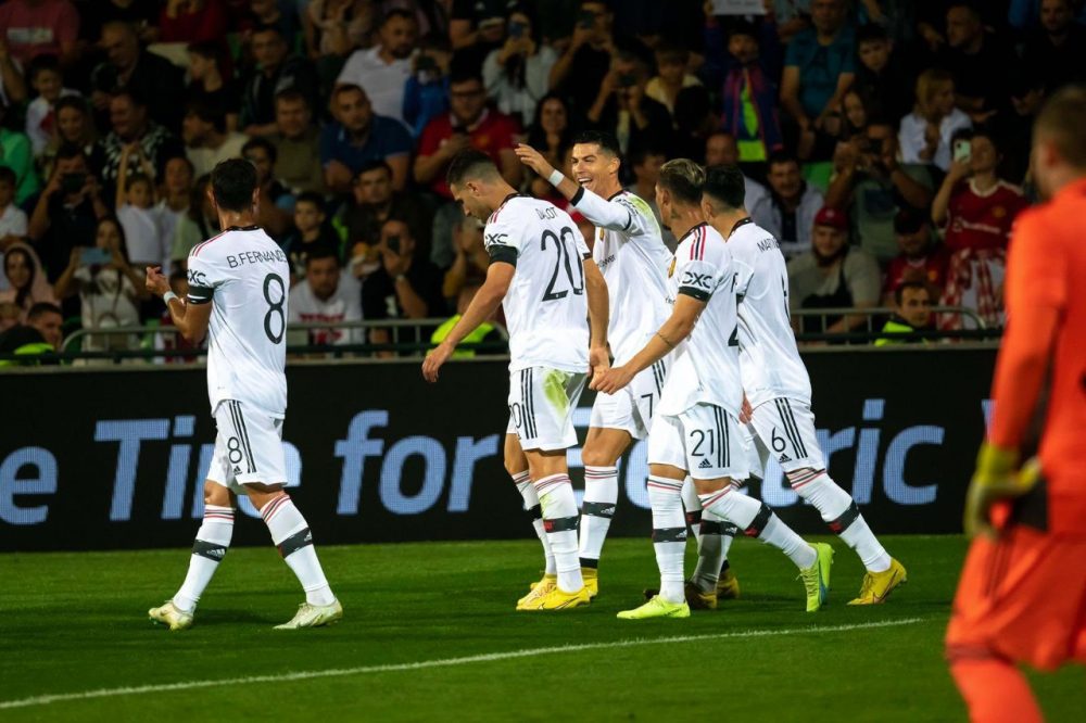 CR7 anota su primer gol como profesional en la UEFA Europa League
